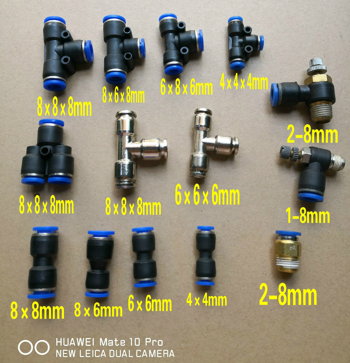 Dental Accessories 6mm8mm Plastic Quick Insert Quick Joint Multi Pass T Shape Tee 8 * 5 to pick up 6 * 4mm Water windpipe