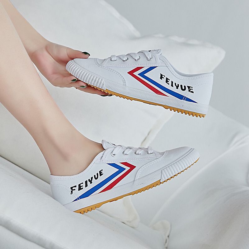 feiyue Feiyue small white shoes low-top mandarin duck shoes net red soft-soled shoes shallow casual shoes flat canvas shoes