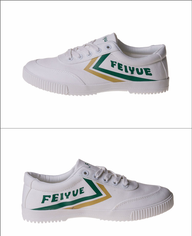 Feiyue bước nhảy vải trắng cổ điển giày thời trang hoang dã đôi mẫu giày thể thao nam và nữ theo dõi và giày lĩnh vực giày sinh viên - Plimsolls giày thể thao lining