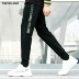 TRENDIANO xu hướng váy hè nam cotton in hoa bó chân haren chín điểm quần âu - Crop Jeans quần kaki túi hộp Crop Jeans