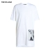 TRENDIANO new men mùa hè giản dị cotton in dài cổ tròn áo thun ngắn tay 3JI1021890 - Áo phông ngắn áo thun nike Áo phông ngắn