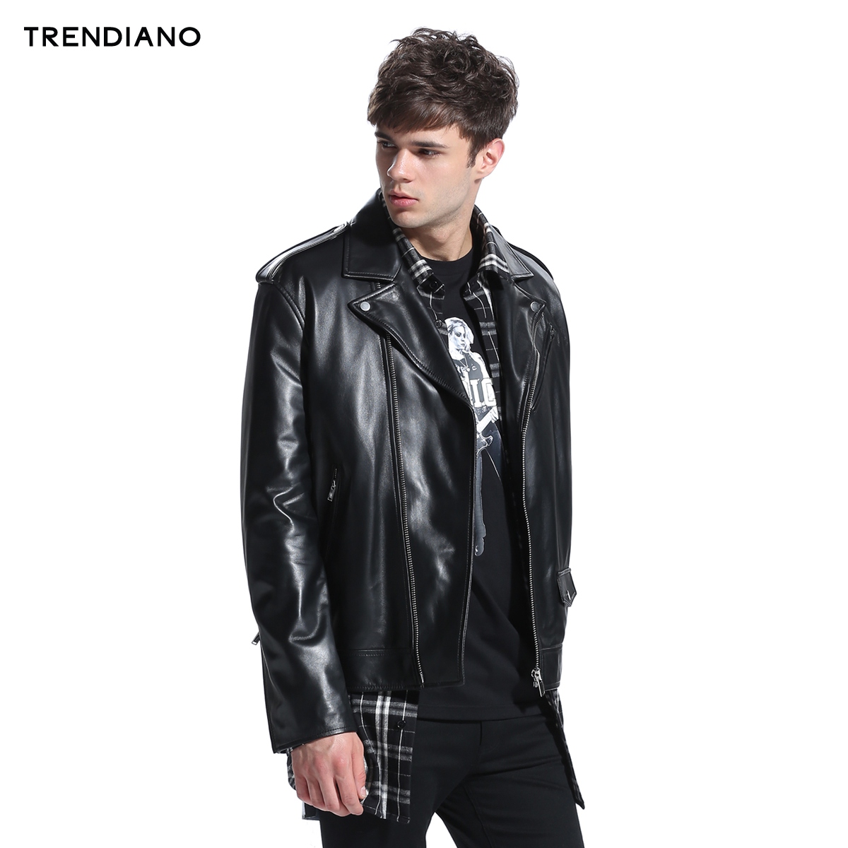 [USD 1474.20] TRENDIANO men's clothing spring fashion sheepskin leather ...