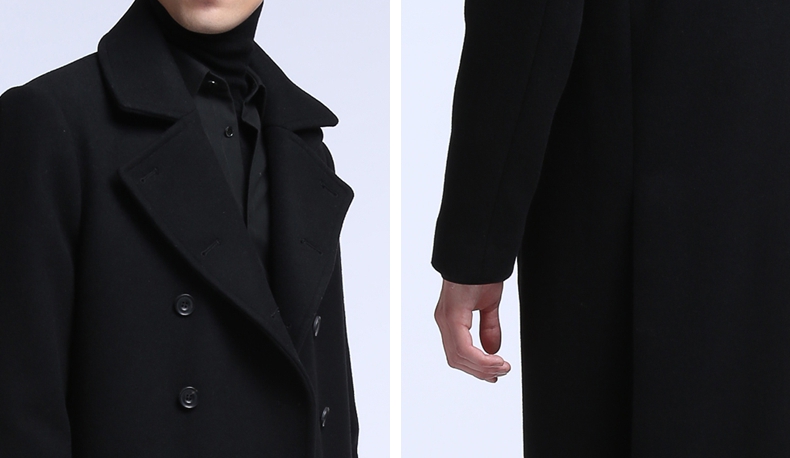 TRENDIANO quần áo mùa đông nam mới bình thường nước Anh áo khoác len dài 3HC4340620 áo bomber