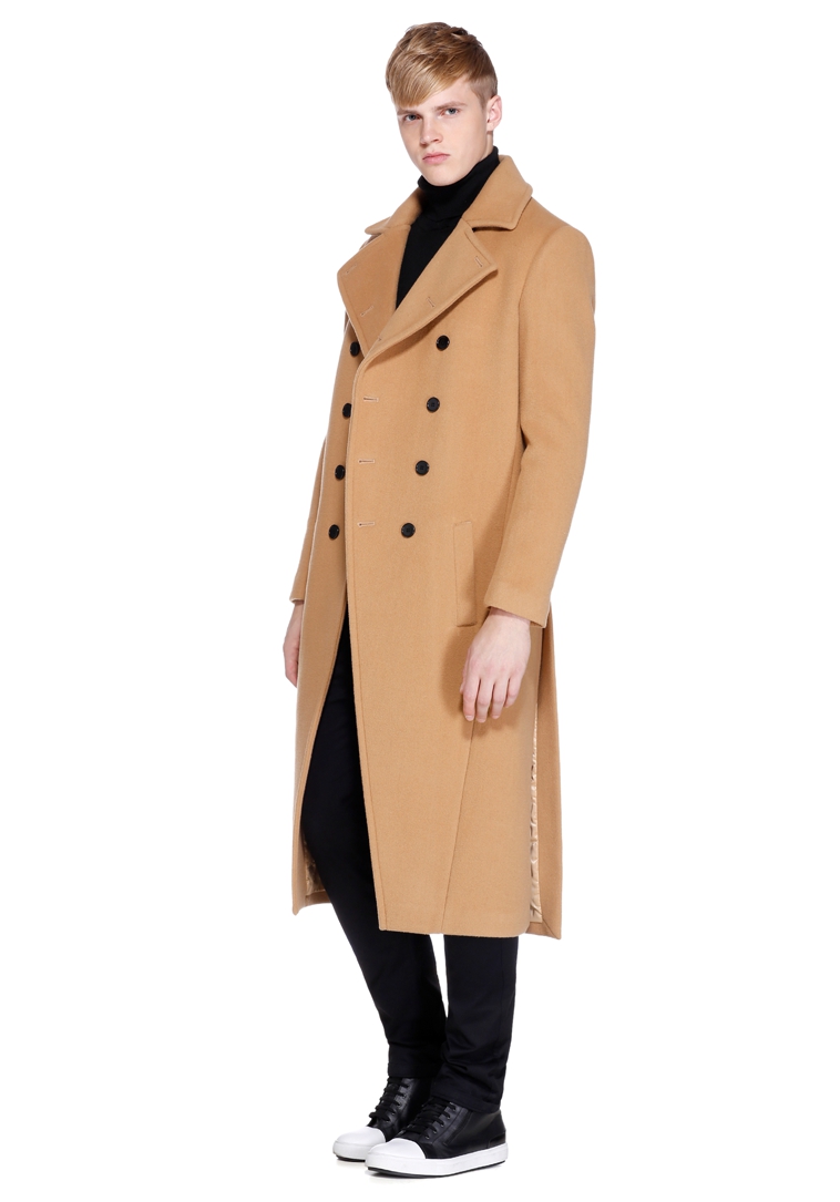 TRENDIANO quần áo mùa đông nam mới bình thường nước Anh áo khoác len dài 3HC4340620 áo bomber