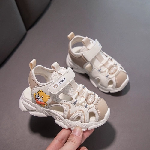 Комфортная нескользящая мягкая дышащая спортивная пляжная обувь для раннего возраста, детские туфли для мальчиков, сандалии, мягкая подошва