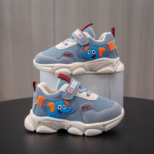 Детская нескользящая спортивная обувь для мальчиков, дышащие туфли, тренд сезона, 1-6 лет