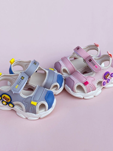 Летние детские сандалии для мальчиков, нескользящая пляжная спортивная детская обувь для отдыха, мягкая подошва