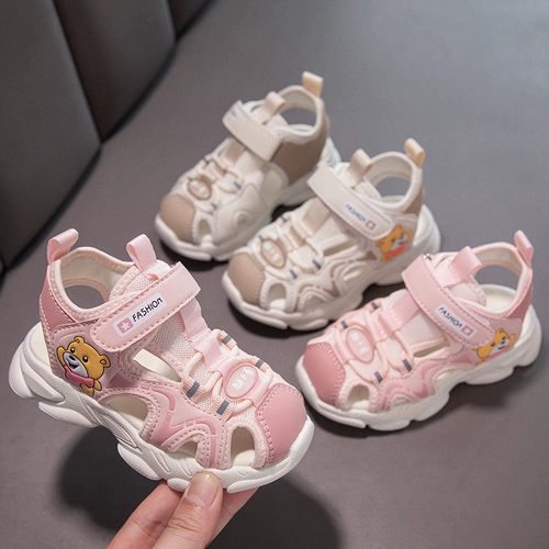 Комфортная нескользящая мягкая дышащая спортивная пляжная обувь для раннего возраста, детские туфли для мальчиков, сандалии, мягкая подошва