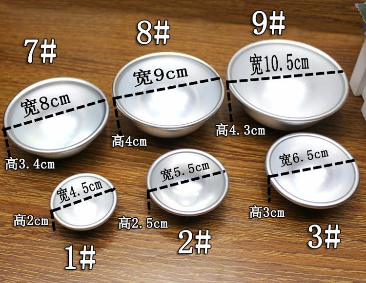 Làm Snow Mei Niang Tool Ball Cake Mold Jelly Mold Anode Shallow Hình bán nguyệt Tự làm Snowberry Mulberry Khuôn Pudding Khuôn - Tự làm khuôn nướng khuôn làm kem que