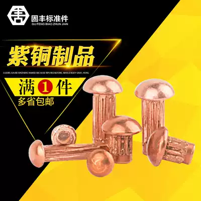 M2M2 5M3 red copper sign rivet GB827 nameplate knurled rivet Billboard rivet round head solid rivet