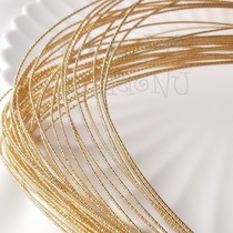 14K bag gold batch of hard line of flower wire wire wire diy wire bracelet ear accessories material