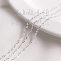 Han copper chain S925 pure silver shelf O chain cross chain package silver chain hand - made diy necklace jewelry accessories