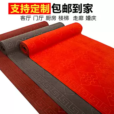 Cut door mat entrance hotel non-slip mat stair corridor aisle red carpet foyer disinfection floor mat kitchen