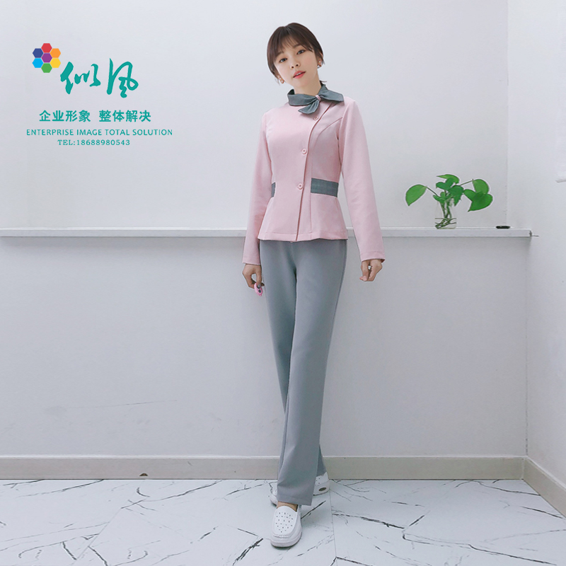 High-end cosmetologist work clothes Chinese style foot therapy for women foot bath technician hotel sauna health club service staff clothes