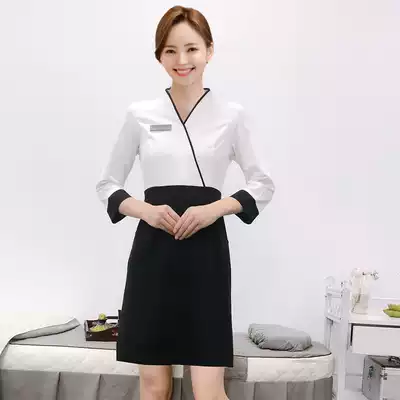 Professional dress women autumn and winter fashion temperament slim beautician work clothes ol jewelry store sample House exhibition center tooling