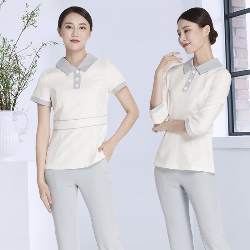 Spring Summer Mother and Child Care Division Work clothes Han style Orthopedic Hospital Dental Nurse Work Clothes Beauty Dresser Costume