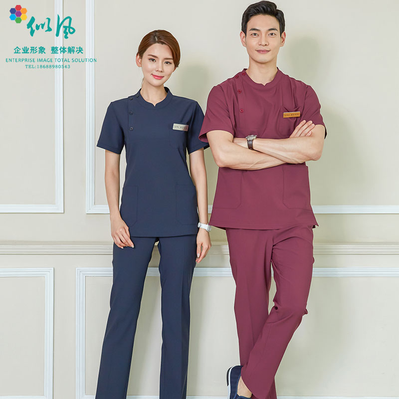 Korean version of plastic surgery for men and women operation suit brush hand suit dental pet hospital month center nurse work clothes