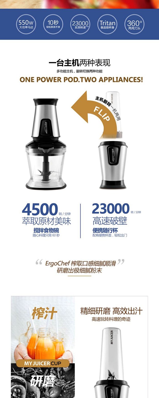 máy xay Máy ép trái cây Ergo CHEFBM101 MY JUICER PRO máy ép trái cây đa chức năng nấu ăn may ep cham