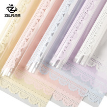 Zelin flower wrapping paper material new transparent lace paper Korean bouquet wrapping paper solid color flower paper