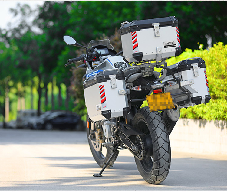 LOBOO củ cải xe máy hộp đuôi BMW BMW G310GS nhôm chống nước bên hộp phía sau hộp phụ kiện chuyển đổi phía sau - Xe gắn máy phía sau hộp hộp đựng đồ xe winner x