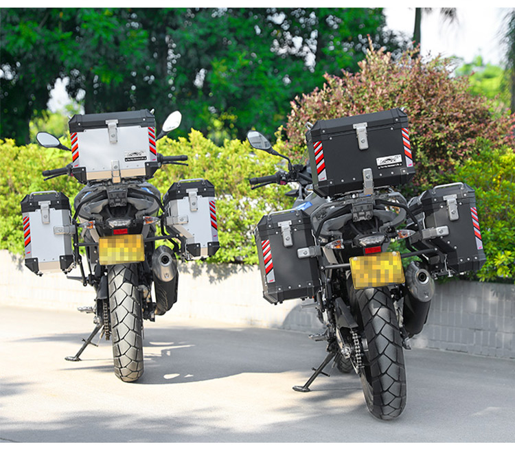 LOBOO củ cải xe máy hộp đuôi BMW BMW G310GS nhôm chống nước bên hộp phía sau hộp phụ kiện chuyển đổi phía sau - Xe gắn máy phía sau hộp hộp đựng đồ xe winner x