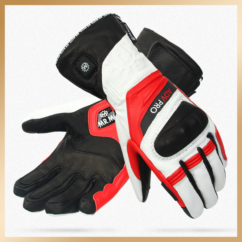 MR MOTO new winter motorcycle gloves electric heating riding gloves warm waterproof anti-drop Knight equipment