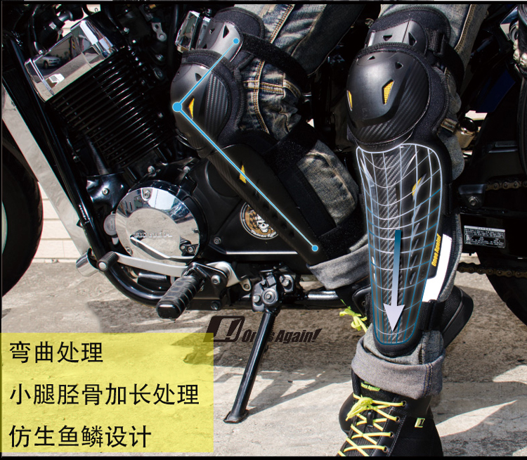 Một lần nữa! Bốn mùa Xe máy Kneepad Khuỷu tay Đặt Thiết bị chống xe mô tô chống rơi bao tay đi phượt