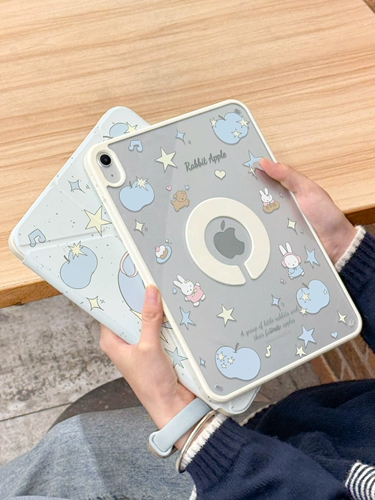 Защитный чехол для iPad11 Air7 подходит для Apple proЗащитный чехол на 11 дюймов Вращение на 720 градусов Складывание в 3 года mini7 с магнитным разделением 10 поколений 9 Прозрачный Air6 Слот для ручки 5 Планшет 13 Акрил 4 с защитой от изгиба 12,9