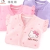 Áo khoác bé gái Hello Kitty Áo vest trẻ em Cotton Tây mặc bên trong mùa xuân và mùa thu Mặc bé gái Vest - Áo ghi lê