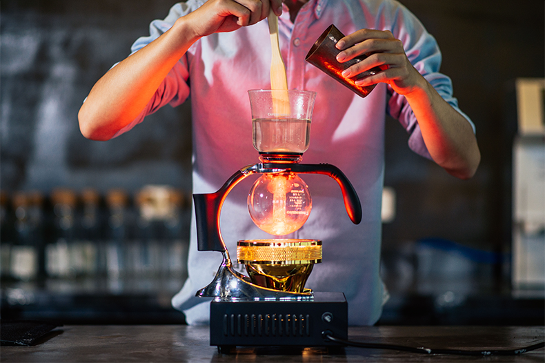 Chính hãng siphon nồi lò nướng đối lưu cà phê bếp điện quang halogen đèn siphon nồi thủy tinh sưởi ấm đặc biệt thiết bị cà phê dụng cụ pha cà phê