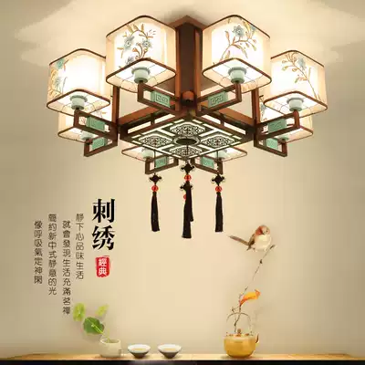 New Chinese ceiling lamp Living room lamp Chinese style Zen whole house package Simple atmosphere Dining room bedroom LED lamps