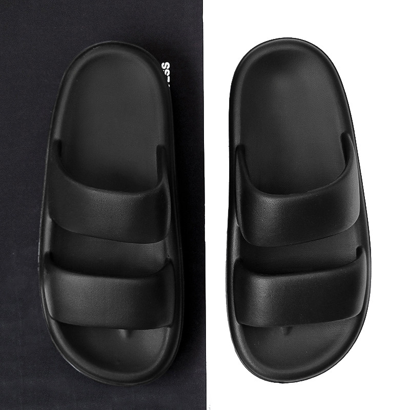 2022 Summer stepped up with a sense of slippers male outside wearing lightweight daily casual indoor non-slip thick bottom cool tug