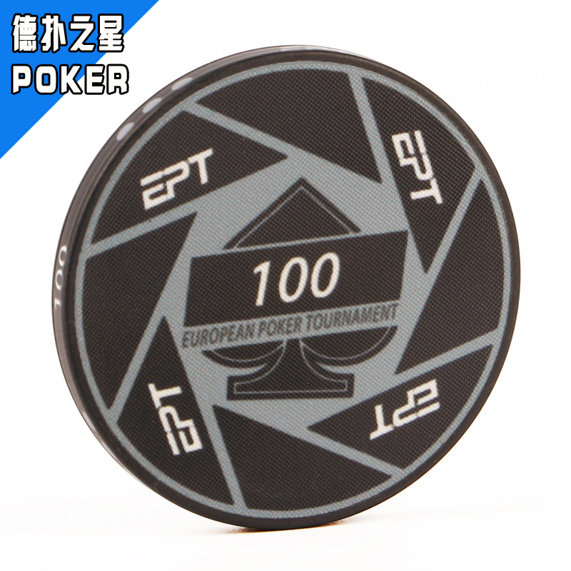 New Listed EPT Sports Ceramic Chips Coin Round Piece Texas Poker Chips Chess room Special tokens