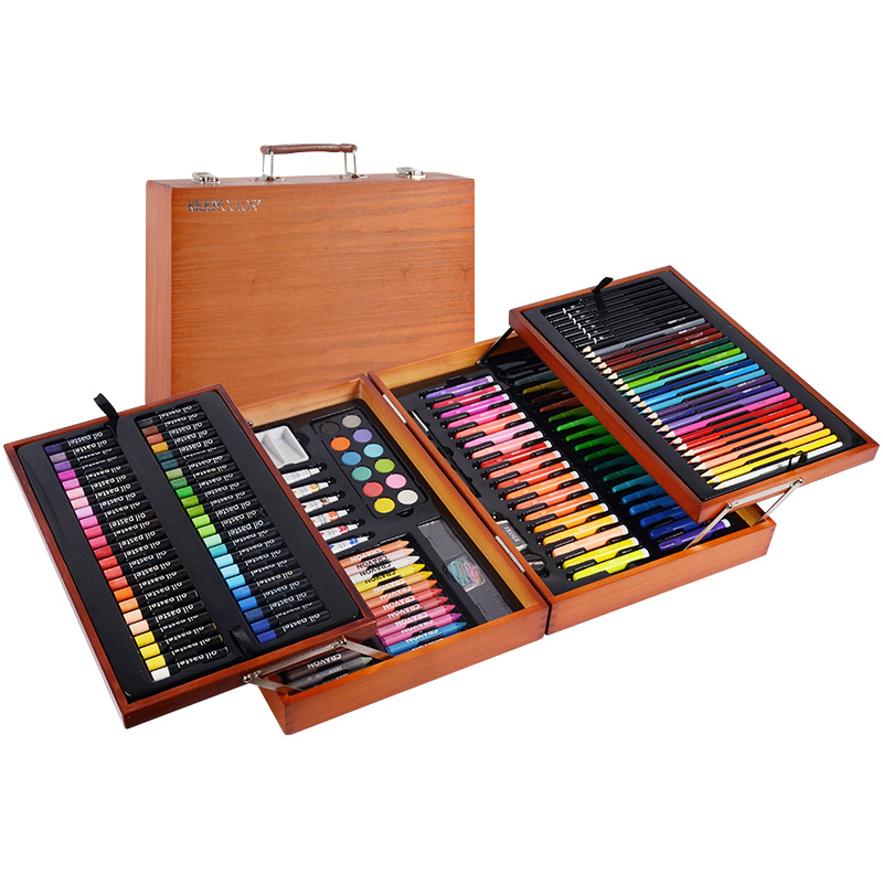 175 Piece Wooden Box Art Set