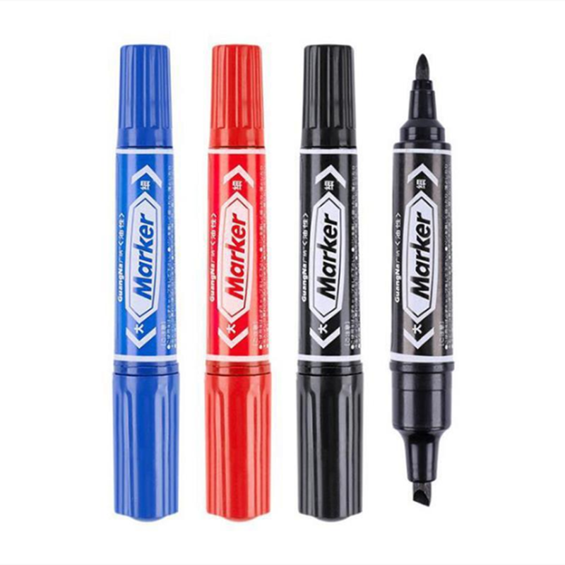 Braun 150 logistics marker oily pen double odd pen cutter head round head boxed odd pen quick dry
