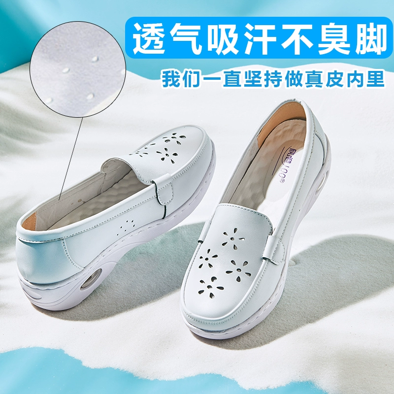 Giày y tá đế mềm , êm chân-   giày y tá trắng đế phẩng- sandal ngành y- Giày bệt chuyên dụng cho nữ không thấm nước và chống trượt - giày bệnh viện phụ nữ có thai có thể đi 