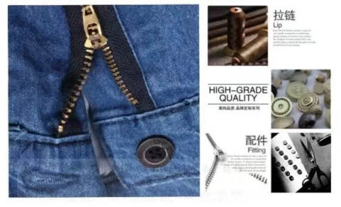 Trung niên cộng với quần tây nam quần denim trung tính cao eo lỏng quần dày giản dị mùa thu và mùa đông cha ấm quần