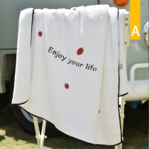 Large bath towel female summer thin household adult than pure cotton absorbent quick-drying does not lose hair Childrens net red can wear can be wrapped towel