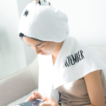 Japanese dry hair hat female super absorbent soft coral velvet quick-drying adult childrens bag head towel wipe hair towel