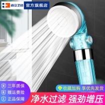 Shower shower head Bathroom booster shower Bath single head cover assembly Hot and cold bathroom shower shower head