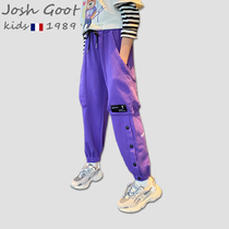 2021 new girls pants childrens big children casual wear sports pants spring and autumn foreign style trousers trousers autumn wear