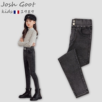 Josh Goot joint girl pants children Spring and Autumn casual trousers big children children jeans Autumn Tide