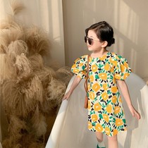 Summer girls skirt children childrens net red ocean gas princess dress girl baby Korean version of explosive summer dress