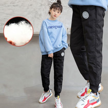 Children 90 white duck down pants winter girls boys middle children and young children baby wear thick tide brand down pants