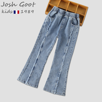 Tide brand Josh Goot joint childrens pants girls spring and autumn casual jeans big boy Joker autumn trousers