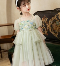 Summer girls mesh dress children childrens net red hot summer dress foreign air Korean version of Snow snow skirt princess dress