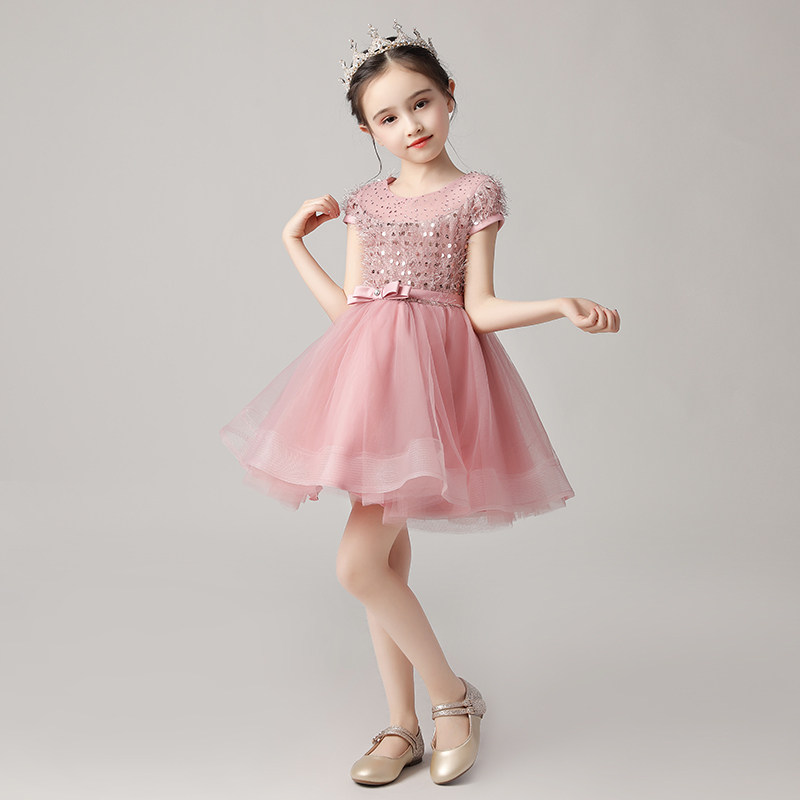 Girl's birthday dress high-end child girl flower baby baby wedding dinner Pompeo Princess dress