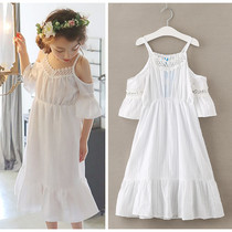 Summer girls dress Childrens dress Children CUHK Nets Red Bursting summer clothes Girls Korean version of the Korean version of the Princess Gas Princess Dress