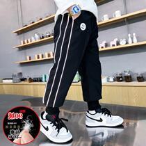 Children 90 white duck down pants winter boys middle and older children baby wear thick tide brand corset down pants
