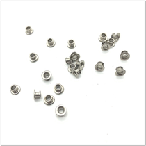 Rivets creux en cuivre nickelé boucles à œillet boucles à œil de chaussure boucles filetées rivets traversants rivets à boucle à œillet m2 * 3